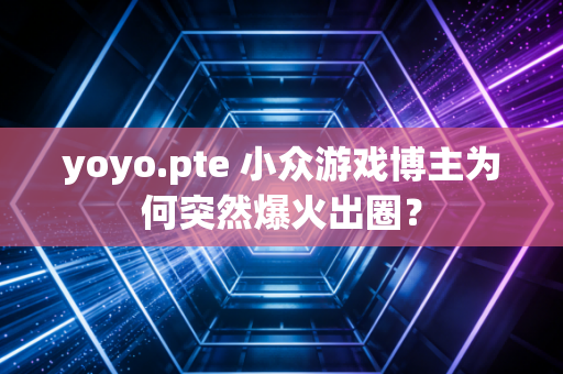 yoyo.pte 小众游戏博主为何突然爆火出圈？