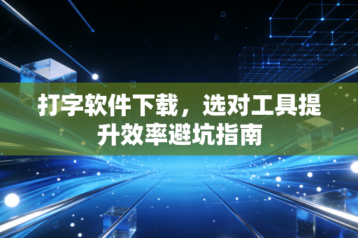 打字软件下载,选对工具提升效率避坑指南