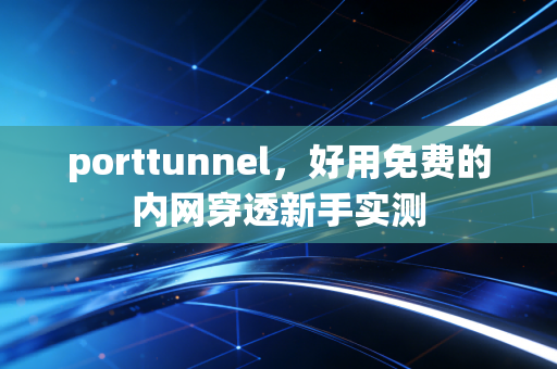 porttunnel，好用免费的内网穿透新手实测