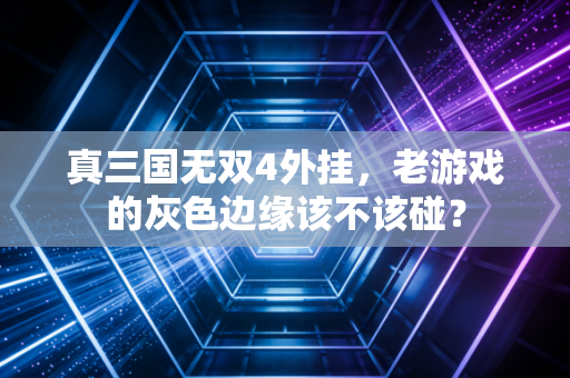 真三国无双4外挂,老游戏的灰色边缘该不该碰?
