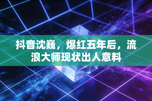 抖音沈巍,爆红五年后,流浪大师现状出人意料