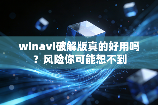 winavi破解版真的好用吗？风险你可能想不到