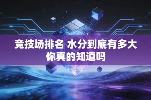 竞技场排名 水分到底有多大你真的知道吗