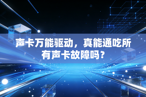 声卡万能驱动，真能通吃所有声卡故障吗？