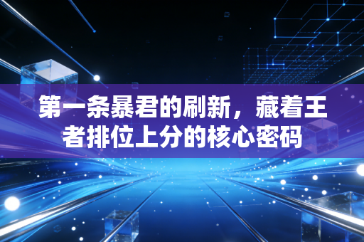 第一条暴君的刷新，藏着王者排位上分的核心密码