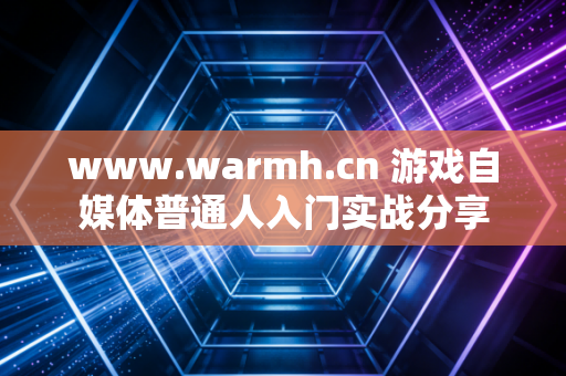 www.warmh.cn 游戏自媒体普通人入门实战分享