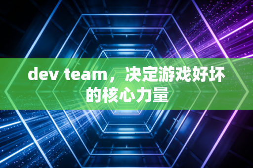 dev team，决定游戏好坏的核心力量