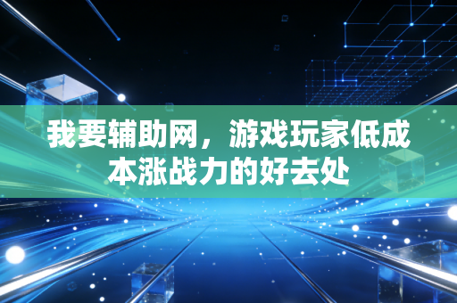 我要辅助网，游戏玩家低成本涨战力的好去处