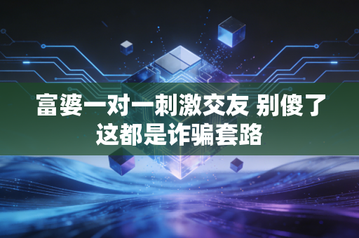 富婆一对一刺激交友 别傻了这都是诈骗套路