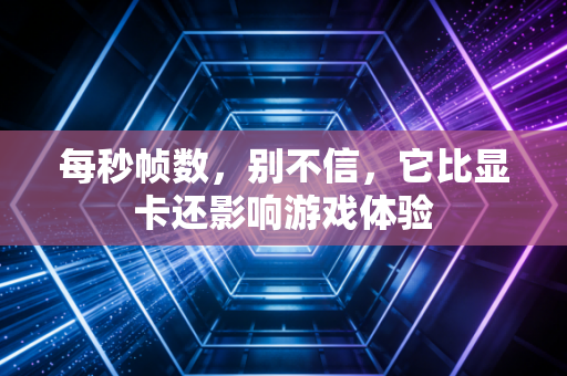 每秒帧数，别不信，它比显卡还影响游戏体验