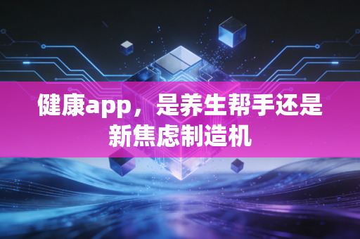 健康app，是养生帮手还是新焦虑制造机