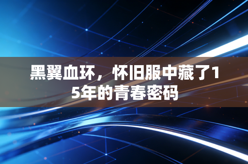 黑翼血环，怀旧服中藏了15年的青春密码