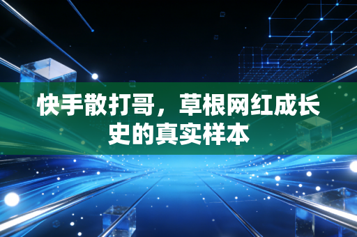 快手散打哥，草根网红成长史的真实样本