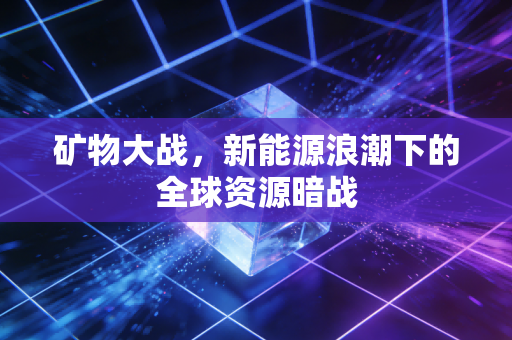 矿物大战，新能源浪潮下的全球资源暗战
