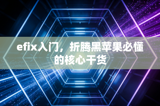efix入门，折腾黑苹果必懂的核心干货