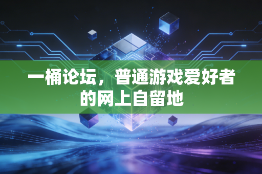 一桶论坛，普通游戏爱好者的网上自留地