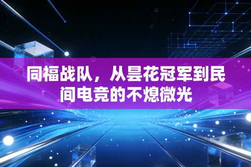 同福战队，从昙花冠军到民间电竞的不熄微光