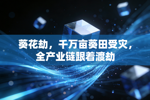 葵花劫，千万亩葵田受灾，全产业链跟着渡劫