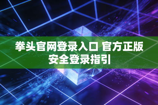 拳头官网登录入口 官方正版安全登录指引