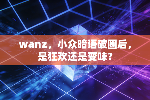 wanz，小众暗语破圈后，是狂欢还是变味？
