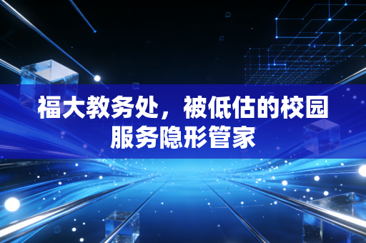 福大教务处，被低估的校园服务隐形管家