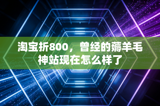 淘宝折800，曾经的薅羊毛神站现在怎么样了