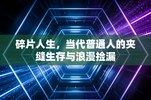 碎片人生，当代普通人的夹缝生存与浪漫捡漏