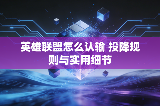 英雄联盟怎么认输 投降规则与实用细节