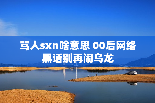 骂人sxn啥意思 00后网络黑话别再闹乌龙
