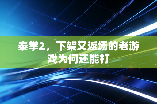 泰拳2，下架又返场的老游戏为何还能打