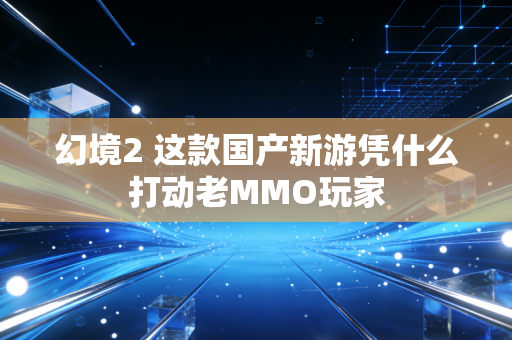 幻境2 这款国产新游凭什么打动老MMO玩家