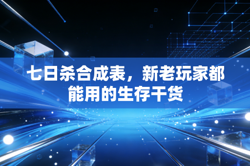 七日杀合成表，新老玩家都能用的生存干货