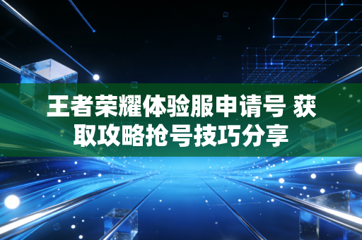 王者荣耀体验服申请号 获取攻略抢号技巧分享