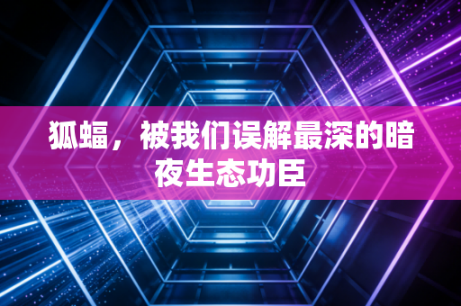 狐蝠，被我们误解最深的暗夜生态功臣