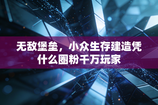 无敌堡垒，小众生存建造凭什么圈粉千万玩家