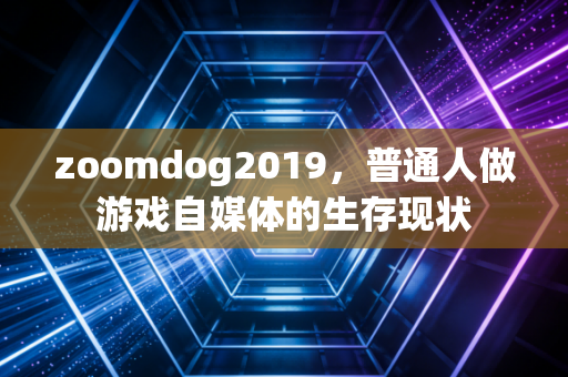 zoomdog2019，普通人做游戏自媒体的生存现状