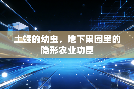 土蜂的幼虫，地下果园里的隐形农业功臣