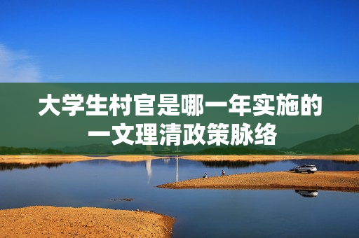 大学生村官是哪一年实施的 一文理清政策脉络