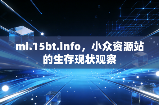 mi.15bt.info，小众资源站的生存现状观察