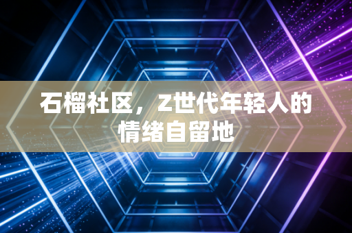 石榴社区,Z世代年轻人的情绪自留地