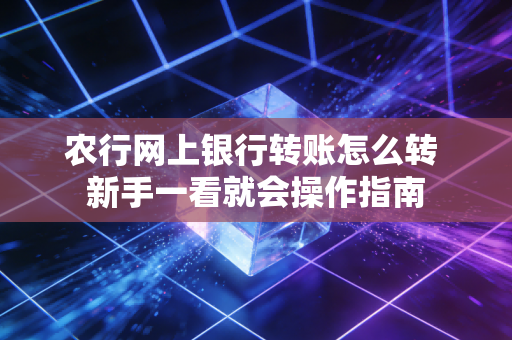 农行网上银行转账怎么转 新手一看就会操作指南