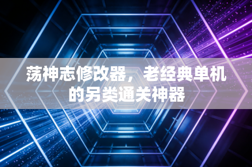 荡神志修改器,老经典单机的另类通关神器