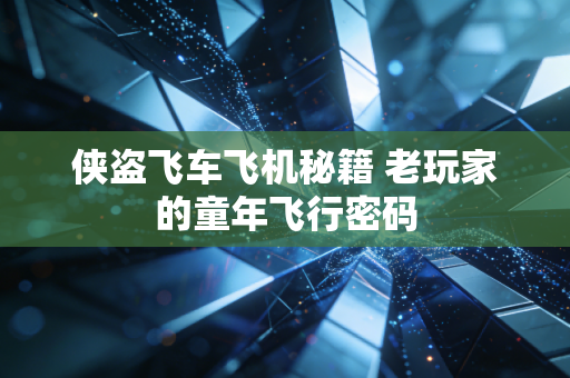 侠盗飞车飞机秘籍 老玩家的童年飞行密码