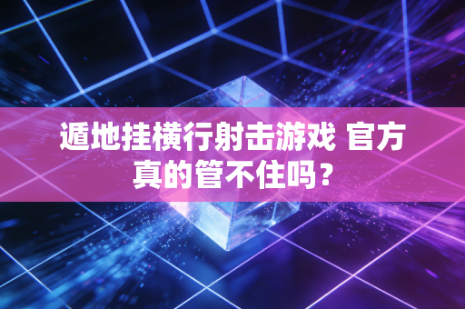 遁地挂横行射击游戏 官方真的管不住吗？