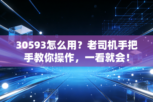 30593怎么用？老司机手把手教你操作，一看就会！
