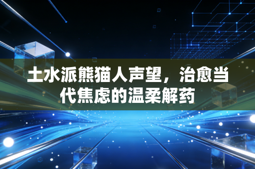 土水派熊猫人声望,治愈当代焦虑的温柔解药