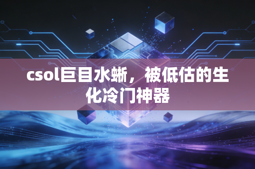 csol巨目水蜥,被低估的生化冷门神器
