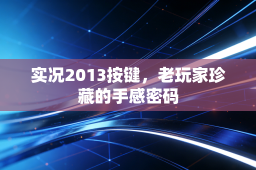 实况2013按键,老玩家珍藏的手感密码