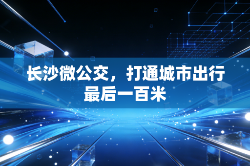 长沙微公交,打通城市出行最后一百米