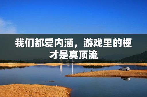 我们都爱内涵,游戏里的梗才是真顶流